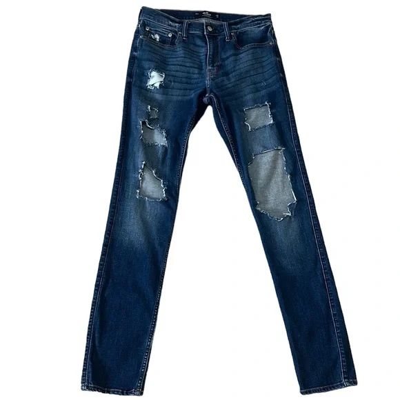 ❌SOLD❌Hollister Stacked Skinny Jeans Ripped - Picture 1 of 7